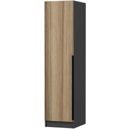 Ντουλάπα Μονόφυλλη Minar Kale 506MNR3614 45x52x210cm Anthracite-Oak Μονόφυλλη