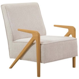 Πολυθρόνα Larus Wood 867UNQ1091 70x86x90cm Oak-Cream