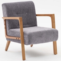 Πολυθρόνα Kemer 825BLC2926 69x83x80cm Grey