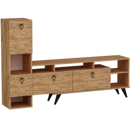 Σύνθεση Τηλεόρασης Emmy 505CRL1927 184,8x35x120cm Pine