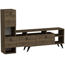 Σύνθεση Τηλεόρασης Emmy 505CRL1928 184,8x35x120cm Walnut