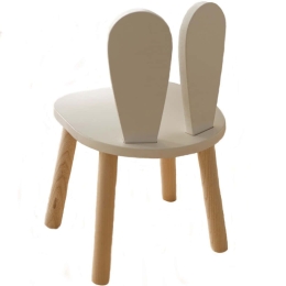 Καρέκλα Παιδική Bunny 517BMB1138 30x30x55cm White-Natural