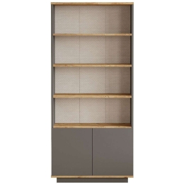 Βιβλιοθήκη 956LCS1438 75x26,8x168,3cm Pine-Anthracite