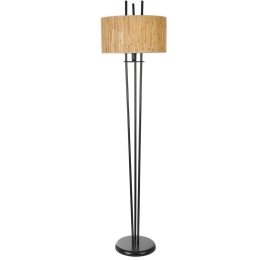 Φωτιστικό Δαπέδου Belen 534LUN4471 Φ30x165cm E27 40W Natural-Black Opviq