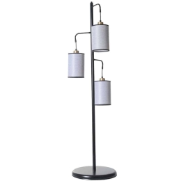 Φωτιστικό Δαπέδου Jozef 534LUN4561 Φ40x150cm 3xE27 40W Grey-Black Opviq