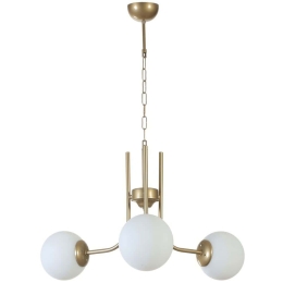 Φωτιστικό Οροφής Nevada 846STL5131 Φ65x70cm 3xE27 40W Gold-White Opviq