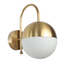 Φωτιστικό Τοίχου - Απλίκα Kure 846STL4120 15x26x24cm 1xE27 40W Gold-White Opviq