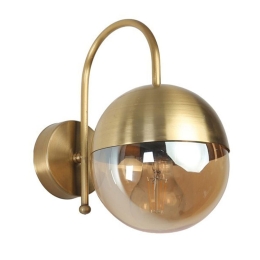 Φωτιστικό Τοίχου - Απλίκα Kure 846STL4121 15x26x24cm 1xE27 40W Honey-Gold Opviq