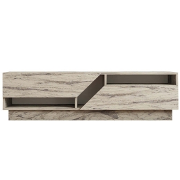 Έπιπλο Τηλεόρασης Koza 835PUQ6410 160x40x45cm Marble Effect White