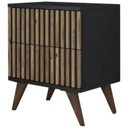Κομοδίνο 787CDL1603 50x40x56cm Pine-Black