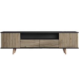 Έπιπλο Τηλεόρασης 787CDL1821 180x35x55cm Pine-Black