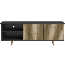Έπιπλο Τηλεόρασης 787CDL1822 180x35x64cm Pine-Black