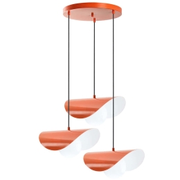 Φωτιστικό Οροφής Vatoz 892OPV2070 40x25x112cm 3xE27 40W Orange Opviq