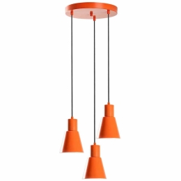 Φωτιστικό Οροφής Konikkem 892OPV2074 Φ40x114cm 3xE27 40W Orange Opviq