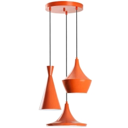 Φωτιστικό Οροφής Tom 892OPV2094 Φ45x135cm 3xE27 40W Orange Opviq