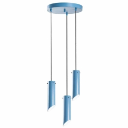 Φωτιστικό Οροφής Kesik 892OPV2108 Φ40x114cm 3xE27 40W Light Blue Opviq