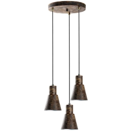 Φωτιστικό Οροφής Konikkem Retro 795LMG1232 Φ40x114cm 3xE27 40W Antique Opviq