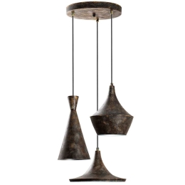 Φωτιστικό Οροφής Tom Retro 795LMG1234 Φ45x135cm 3xE27 40W Antique Opviq