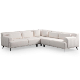 Καναπές Γωνιακός Jaguar 560ARE1245 275x275x75cm White