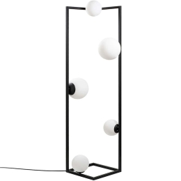 Φωτιστικό Δαπέδου Corner 521SHN2261 35x35x157cm 2xE27/3xE14 40W Black Opviq