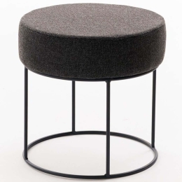 Σκαμπό Didim 825BLC5138 Φ40x40cm Dark Grey