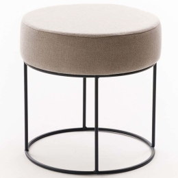 Σκαμπό Didim 825BLC5142 Φ40x40cm Beige