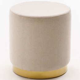 Σκαμπό Gocek 825BLC5151 Φ40x40cm Cream