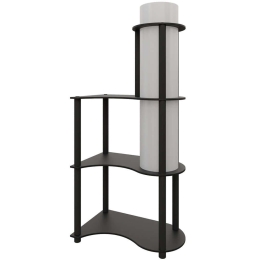 Φωτιστικό Δαπέδου Με Ραφάκια 666PTR1111 50x30x120cm 1xE27 40W Black Opviq