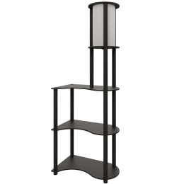 Φωτιστικό Δαπέδου Με Ραφάκια 666PTR1120 50x30x140cm 1xE27 40W Black Opviq