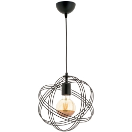 Φωτιστικό Οροφής Sheldon 390FLH2304 Φ26x60cm 1xE27 40W Black Opviq