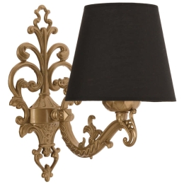 Φωτιστικό Τοίχου - Απλίκα Claire 390FLH2329 26x24cm 1xE27 40W Black-Gold Opviq