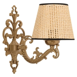 Φωτιστικό Τοίχου - Απλίκα Claire Coral 390FLH2332 26x24cm 1xE27 40W Natural-Gold Opviq