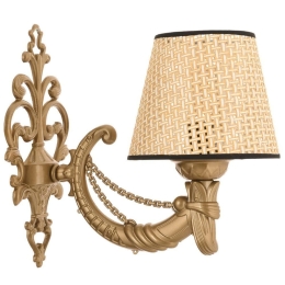 Φωτιστικό Τοίχου - Απλίκα Gloria Coral 390FLH2344 26x24cm 1xE27 40W Natural-Gold Opviq