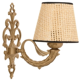 Φωτιστικό Τοίχου - Απλίκα Lily Coral 390FLH2356 26x24cm 1xE27 40W Natural-Gold Opviq