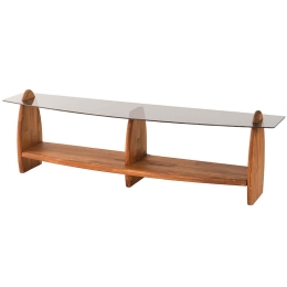 Έπιπλο Τηλεόρασης Surf 552NOS1534 160x35x45cm Chestnut-Fume