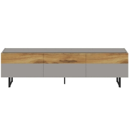 Έπιπλο Τηλεόρασης Sign 382NRC2512 180x37x49cm Grey-Oak