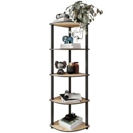 Ραφιέρα Δαπέδου Γωνιακή 282PTR1104 34x34x139cm Oak