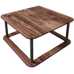 Τραπέζι Σαλονιού Hole Square 282PTR1505 70x70x38cm Walnut