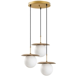 Φωτιστικό Οροφής Anemon 521SHN3450 55x55x110cm 3xE27 40W Gold Opviq