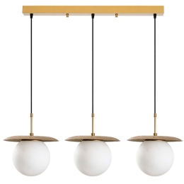 Φωτιστικό Οροφής - Ράγα Anemon 521SHN3451 100x30x110cm 3xE27 40W Gold Opviq