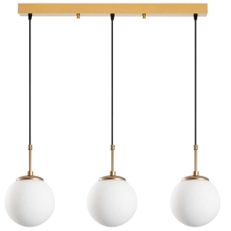 Φωτιστικό Οροφής - Ράγα Orbital 521SHN3464 87x20x120cm 3xE27 40W Gold Opviq