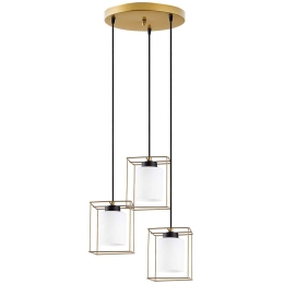 Φωτιστικό Οροφής Swank 521SHN3466 35x113cm 3xE27 40W Gold Opviq
