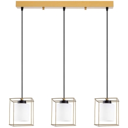 Φωτιστικό Οροφής - Ράγα Swank 521SHN3467 65x113cm 3xE27 40W Gold Opviq
