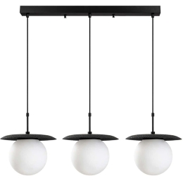 Φωτιστικό Οροφής - Ράγα Anemon 521SHN3480 100x30x110cm 3xE27 40W Black Opviq
