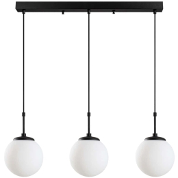 Φωτιστικό Οροφής - Ράγα Orbital 521SHN3488 87x20x120cm 3xE27 40W Black Opviq