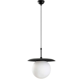Φωτιστικό Οροφής Anemon 521SHN3492 Φ30x125cm 1xE27 40W Black Opviq