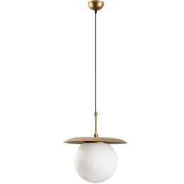 Φωτιστικό Οροφής Anemon 521SHN3493 Φ30x125cm 1xE27 40W Gold Opviq