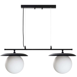 Φωτιστικό Οροφής - Ράγα Anemon 521SHN3494 115x130cm 2xE27 40W Black Opviq