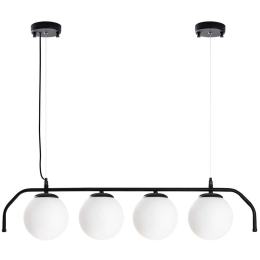 Φωτιστικό Οροφής - Ράγα Antler 521SHN3502 83x120cm 4xE14 40W Black Opviq