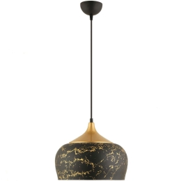 Φωτιστικό Οροφής 518LMS1122 Φ30x133cm 1xE27 40W Black-Gold Opviq